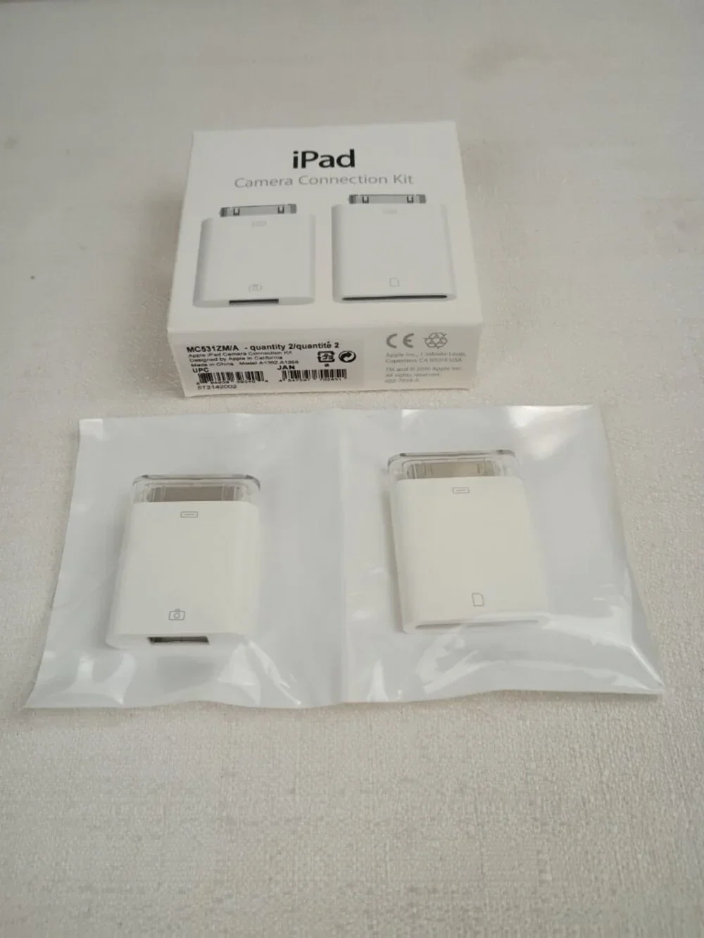 Genuine Apple iPad Camera Connection Kit 30 Pin A1362 A1358 MC531ZM/A